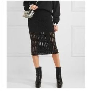 T Alexander Wang Circle Hole Midi skirt